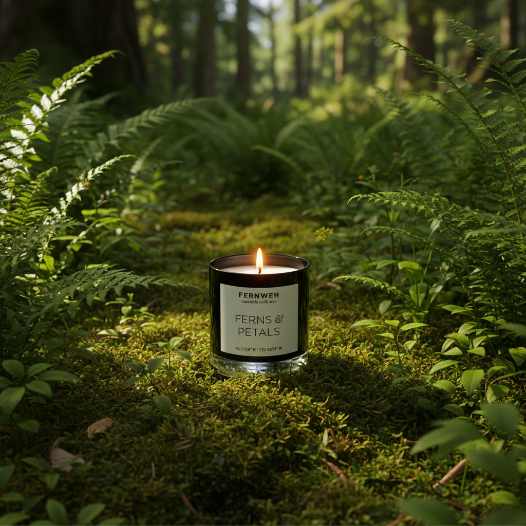 Ferns and Petals Scented Soy Candle